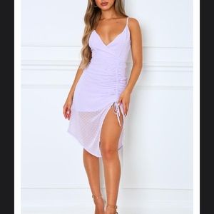 White fox Many Roles Midi Dress Lilac